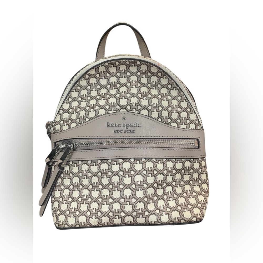 KATE SPADE SPADE CREAM TAN LINK MINI CONVERTIBLE BACKPACK/PURSE/HANDBAG